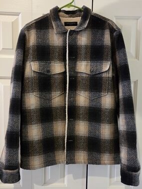 All Saints Wool Button Jacket